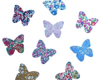 Liberty Print Adhesive Butterflies