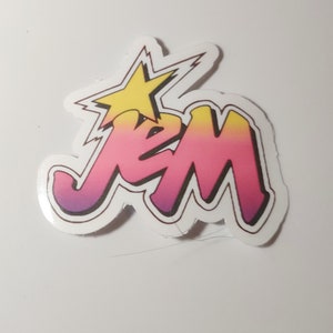80's cartoon Jem and the holograms sticker