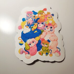 80's cartoon POPPLES sticker