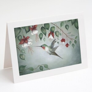 Cartes De Voeux Colibri Penser De Vous Cartes Juste Parce Etsy France