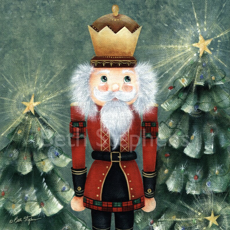 Nutcracker Tile Print Nutcracker Ballet Original Art King Etsy