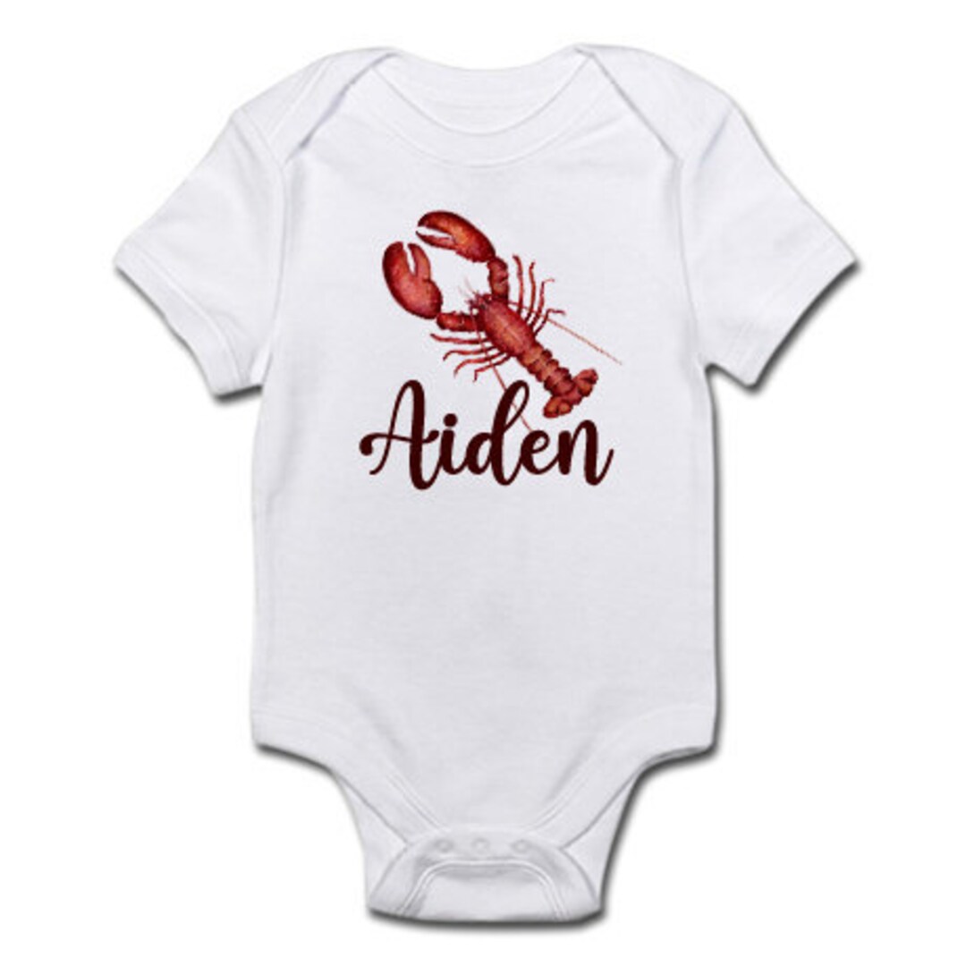 Custom Onesie® Lobster Baby Onesie® Baby Bodysuit for Girl Etsy