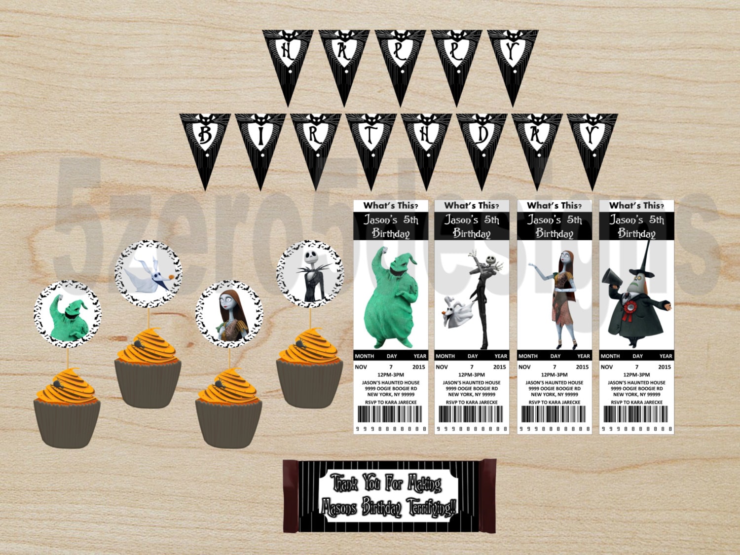 Nightmare Before Christmas Party Set Nightmare Before Etsy
