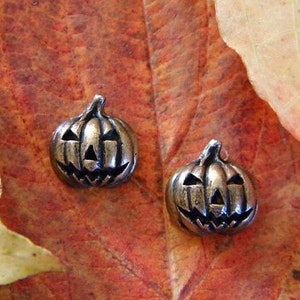 Bronze Jack o' Lantern Earrings