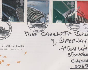 Postage First Day Cover- Classic British Cars #2049s