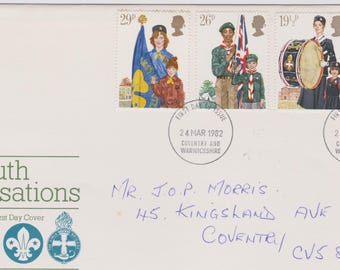 Postage First Day Cover - Great Britain - 1982 - Youth Organisations - SG 1179-1182