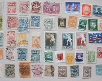 Postage Stamps - Collection of Latvia Postage Stamps - mainly used #2093e