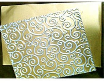 MercArt Aluminium Foil- Gold Coloured - One sheet -229 x 350 mm