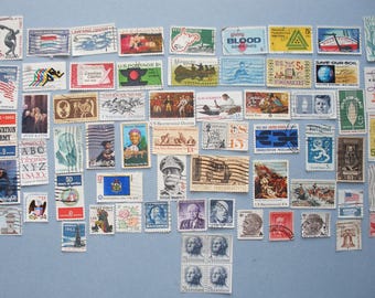 Postage Stamps - Collection of used USA Postage Stamps #2095o