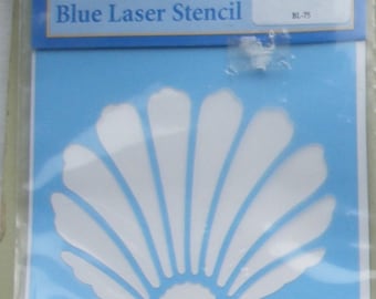 Stencil - Shell  by Blue Laser Stencil 90 x 90 mm (size of Shell)