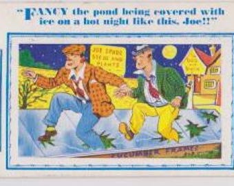 Postcard - Humour. "Fancy the pond being frozen" By HB Ltd  card 7532- #2084d