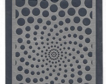 Craft & Hobby -Dreamweaver Stencil - Graduated Dots  6 1/4 x 4 1/2 inches Metal