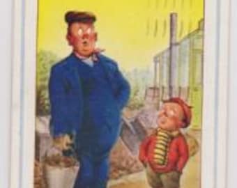 Postcard - Humour. What's that Mister. "Manure for my rhubarb" Bamforth Card No 1321 posted Southport 27.8.1958