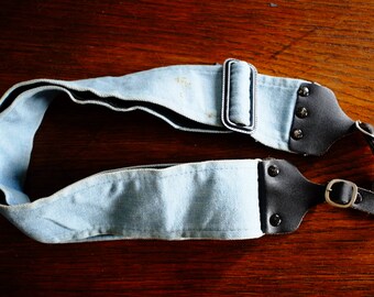 Cool Vintage Jeans Shoulder Strap. Fabric and Leather