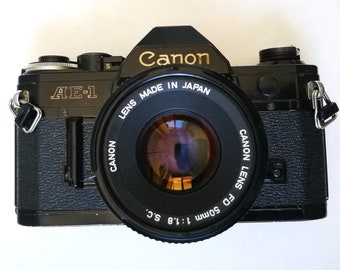 Special Wide Open Canon AE-1 Kit with New Light Seals. Ready-To-Use 1980s SLR Camera