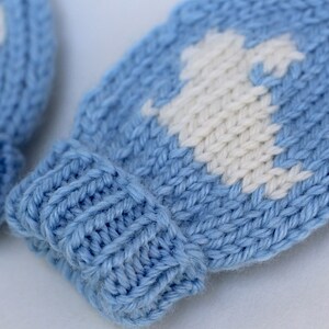 3 Pack PDF Knitting Patterns Baby Love Mittens image 2