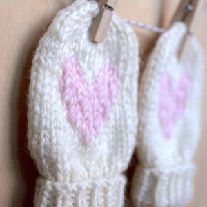 3 Pack PDF Knitting Patterns Baby Love Mittens image 3