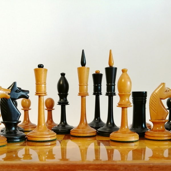 Wooden chess set. Reproduction, are made to order, handmade. Soviet tournament chess set, weighted, the times of Jury Averbakh.