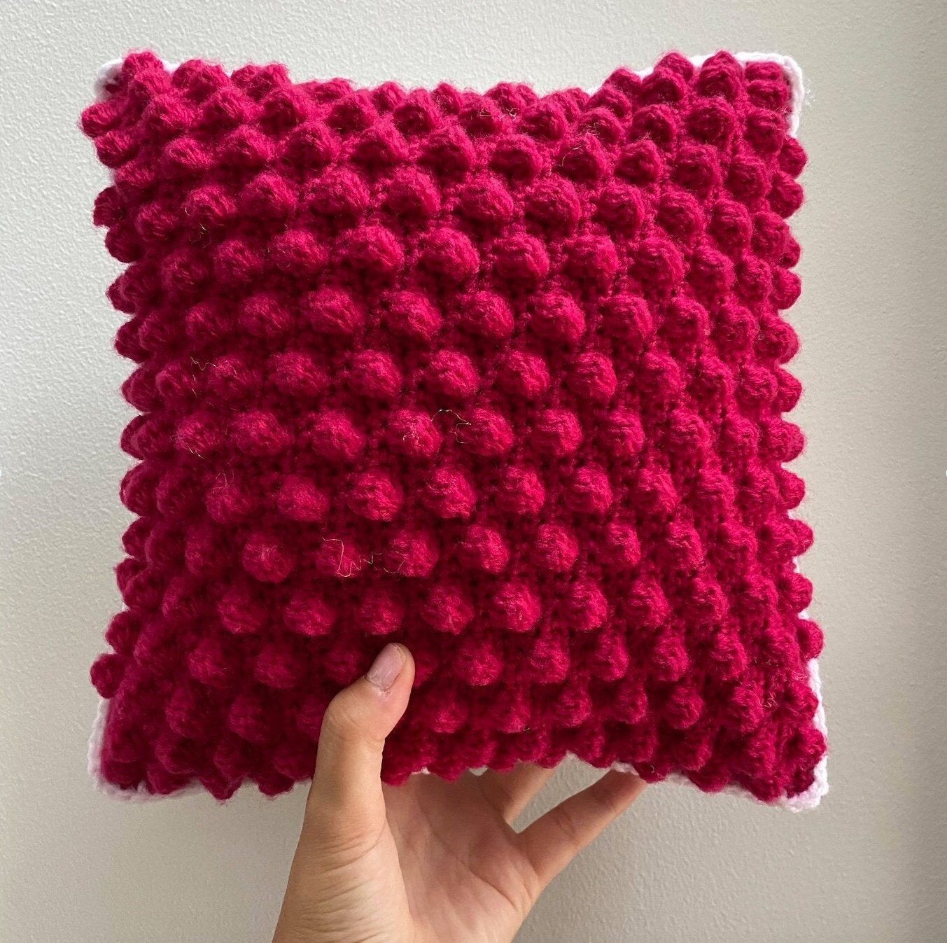 Raspberry Fez Cushion (small)