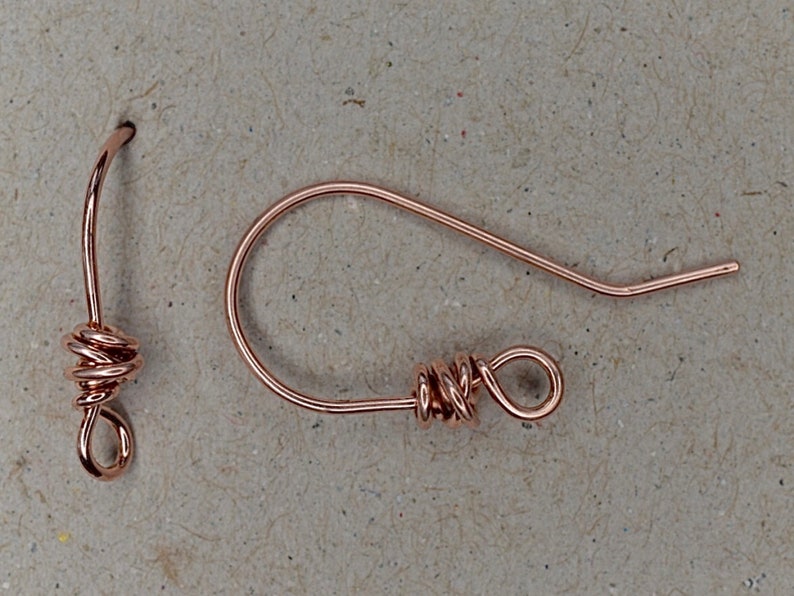 5/15 Pairs Copper Earring Hooks Ear Wires Handmade Artisan Etsy UK