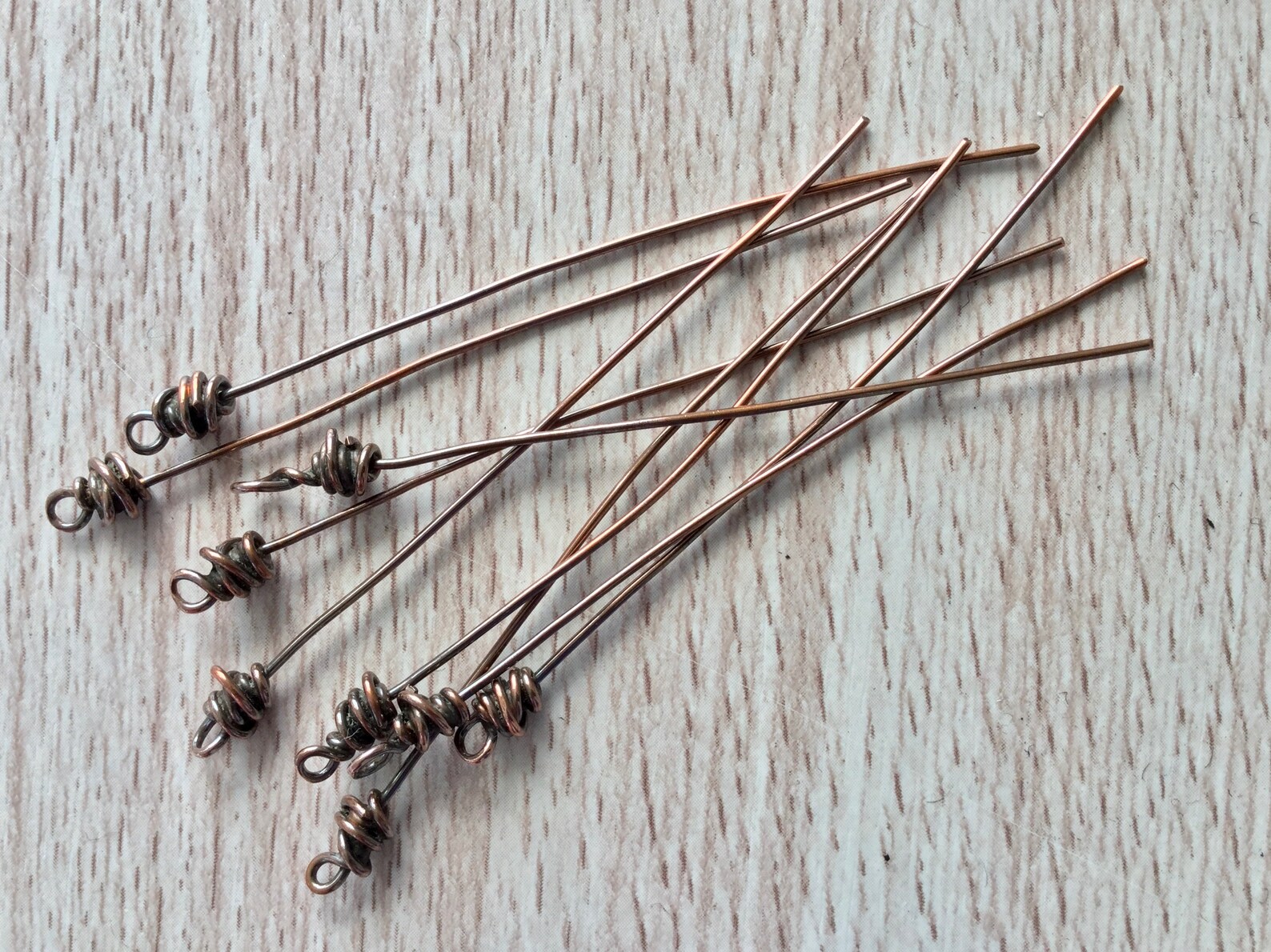 10/30pcs Oxidised Copper Eye Pins Handmade Artisan Tumbleweed Etsy