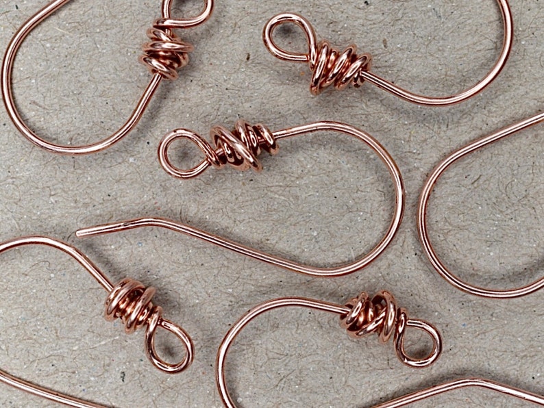 5/15 Pairs Copper Earring Hooks Ear Wires Handmade Artisan Etsy UK