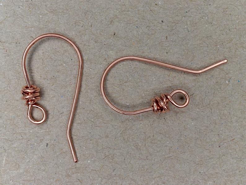 5/15 Pairs Copper Earring Hooks Ear Wires Handmade Artisan Etsy UK