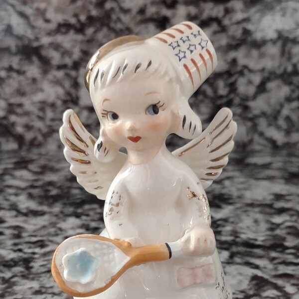 Figurina vintage Relco Patriotic July Angel Giappone