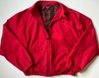 red polo jacket