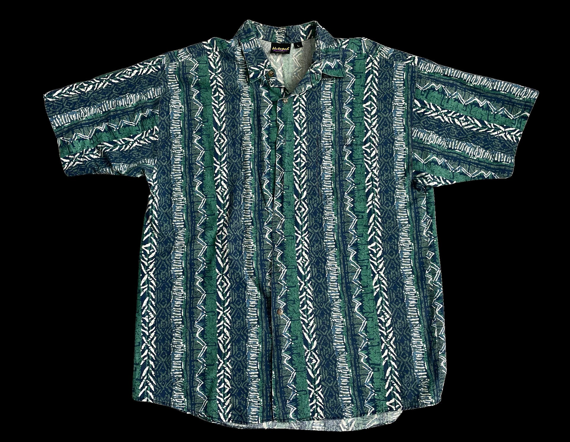 Hutspah, Shirts, Hutspah Mens Hawaiian Print Shirt Large