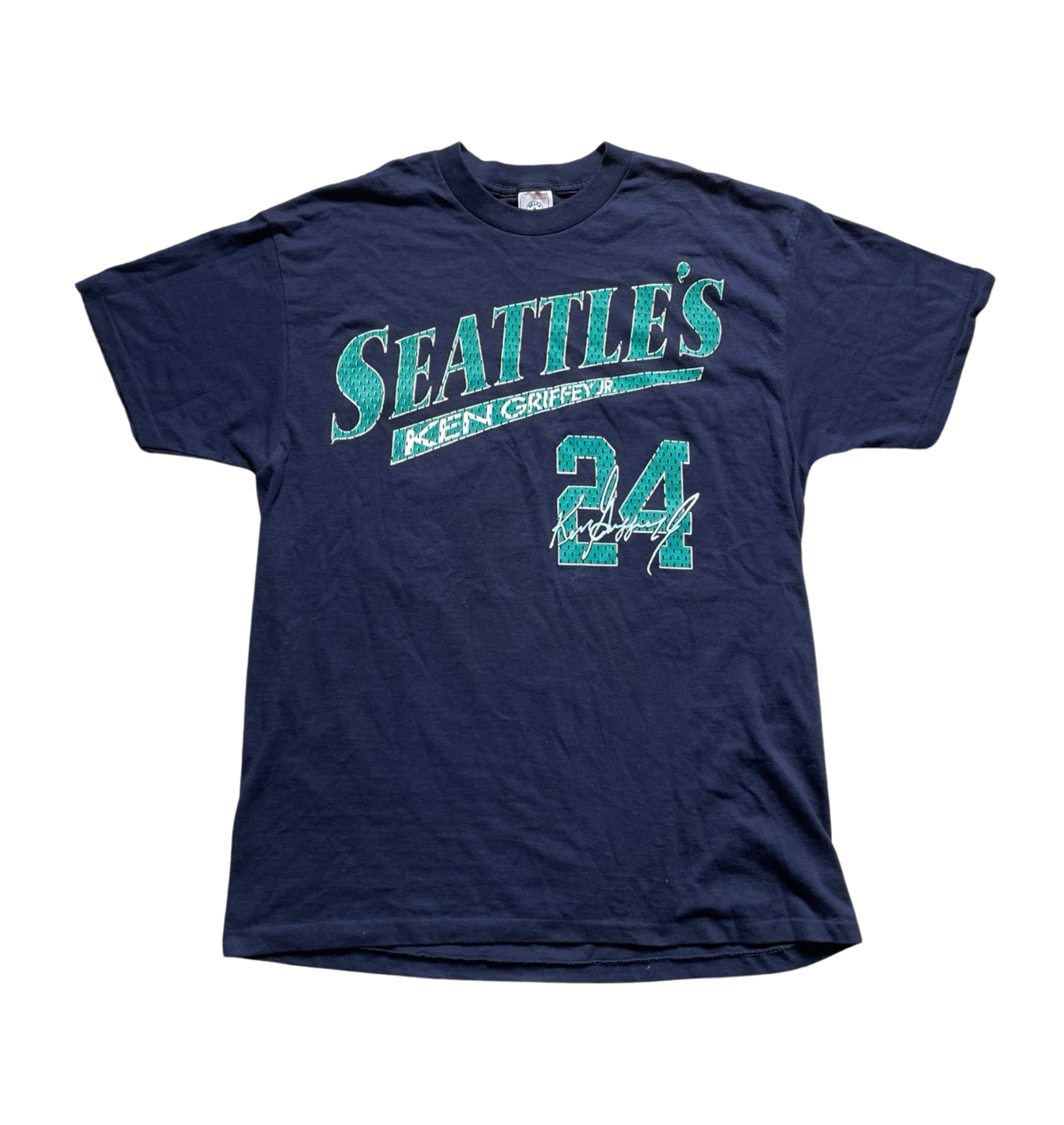 Nike, Shirts, Ken Griffey Jr Seattle Mariners Green Retro Throwback Jersey