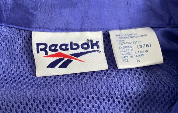 Vintage 90's abstract Reebok zip up windbreaker. … - image 5