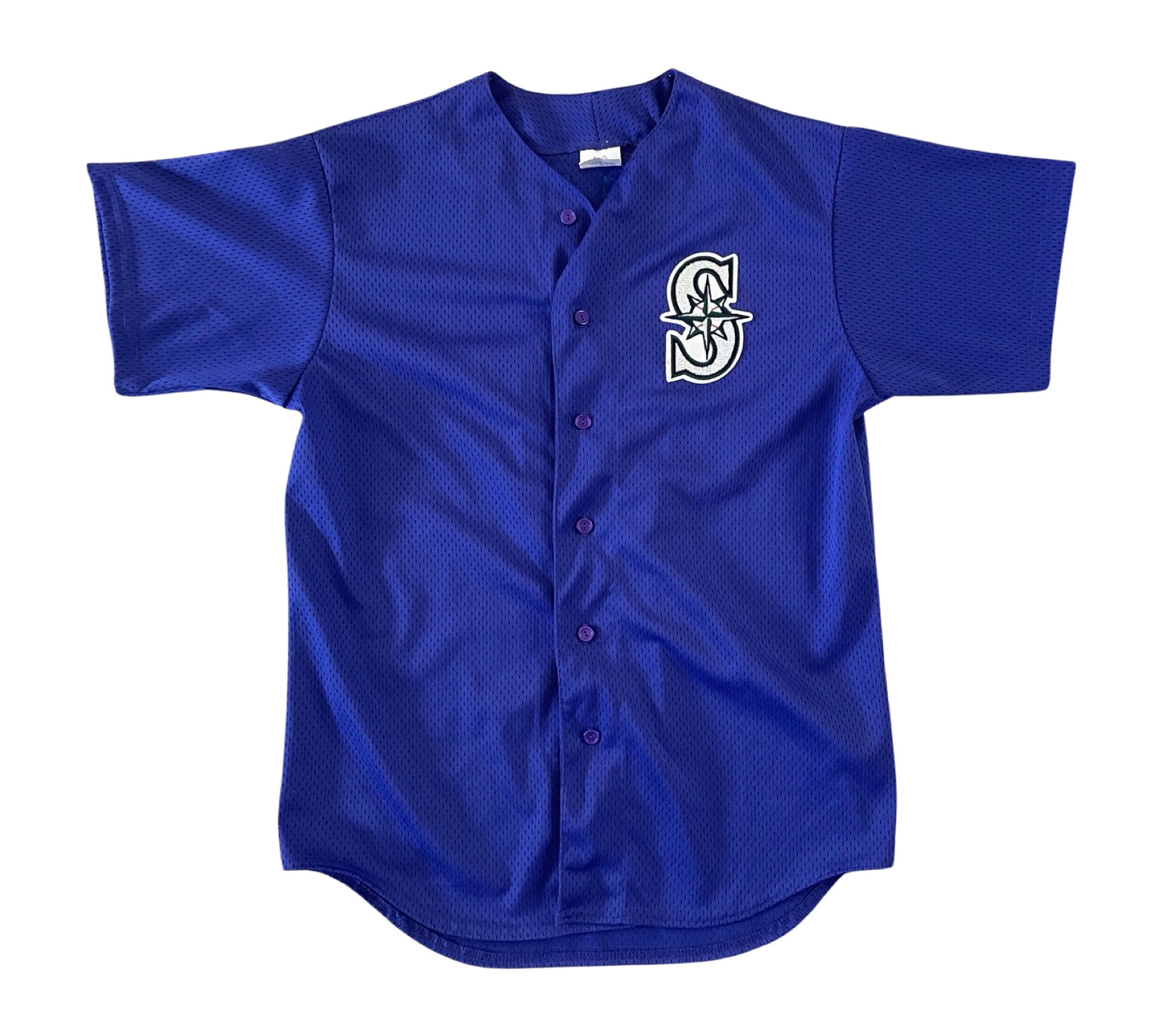 Rare 90's MLB Seattle Mariners 3 barb Jersey 
