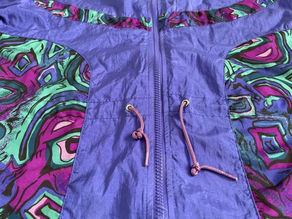 Vintage 90's abstract Reebok zip up windbreaker. … - image 2