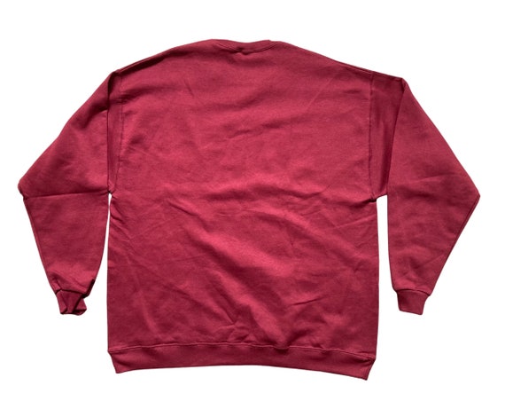 Vintage 2000 Deadstock NWT, Hanes Maroon Everfit … - image 2