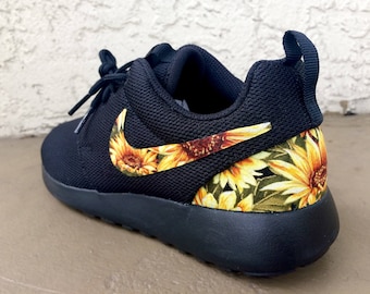 custom sunflower nike slides