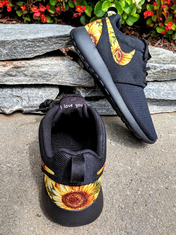 sunflower nike tennis shoes