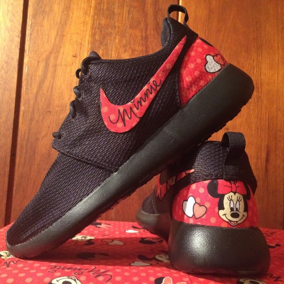 RED Minnie Mouse Custom Nike Roshe | Etsy