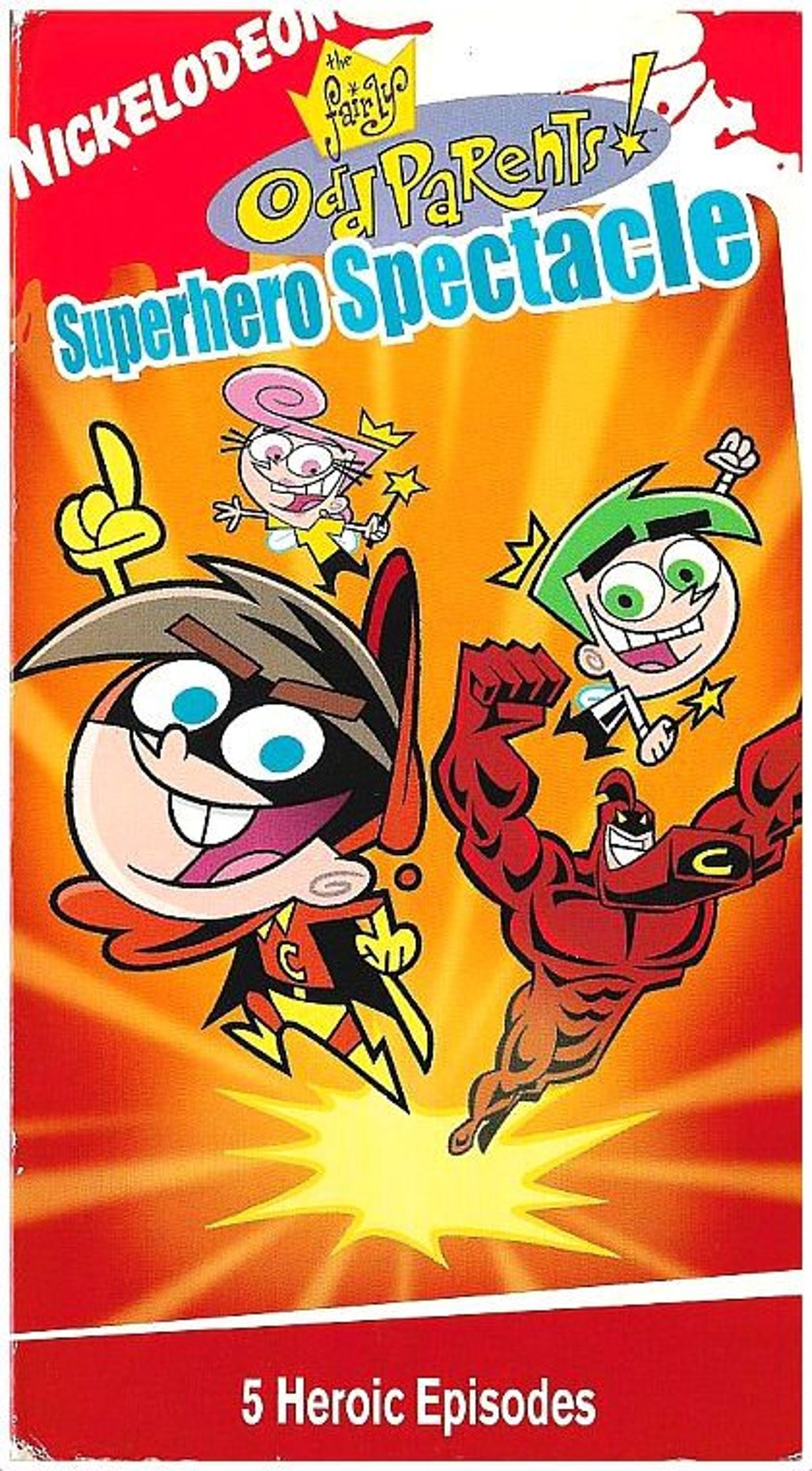 VHS the Fairly Oddparents: Superhero Spectacle 2004 nickelodeon / 5