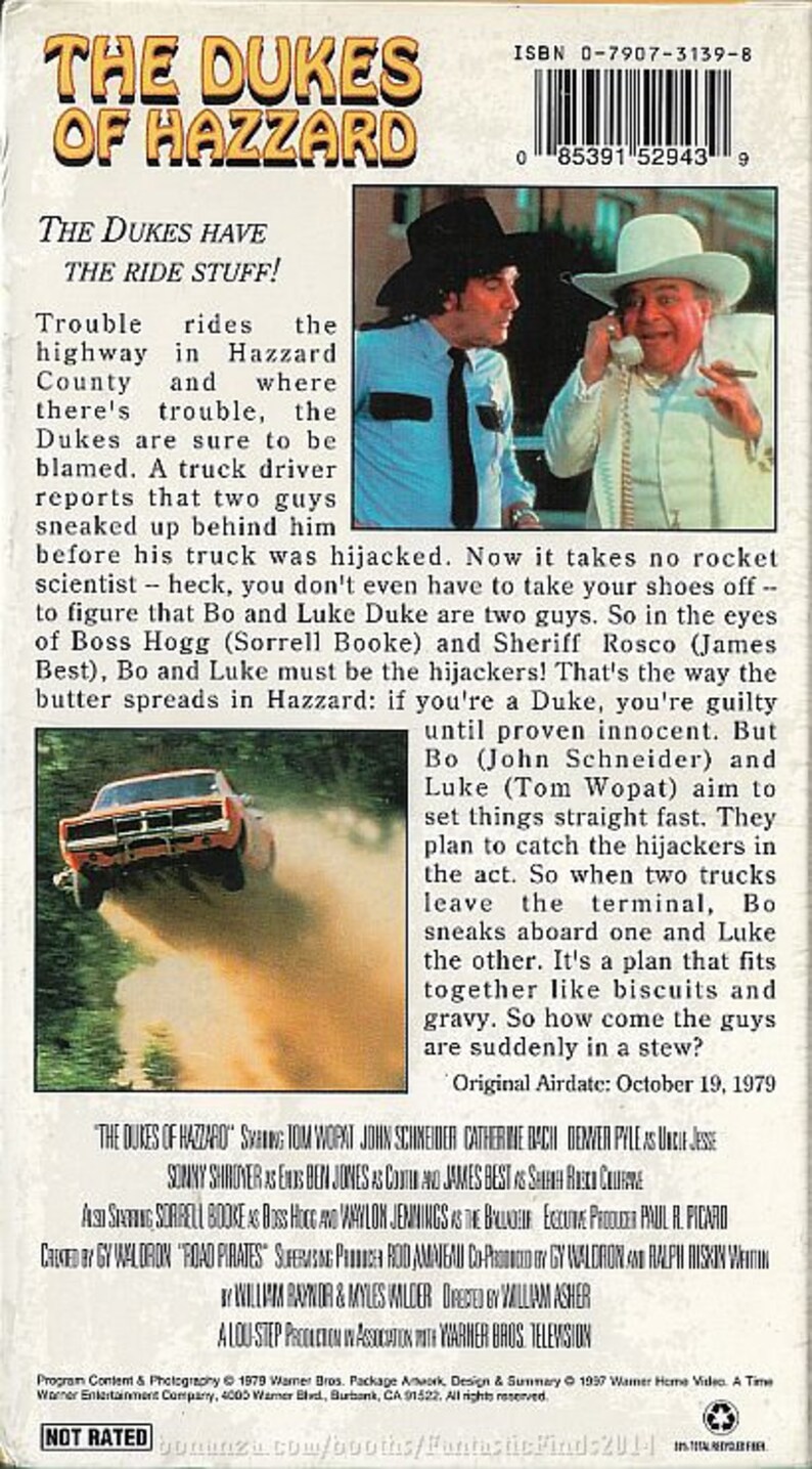 VHS the Dukes of Hazzard Road Pirates 1979 catherine Bach / New
