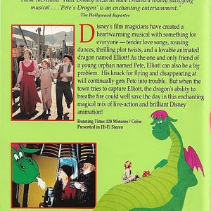 VHS Pete's Dragon 1977 Walt Disney / Helen Reddy / Shelly Winters image 2