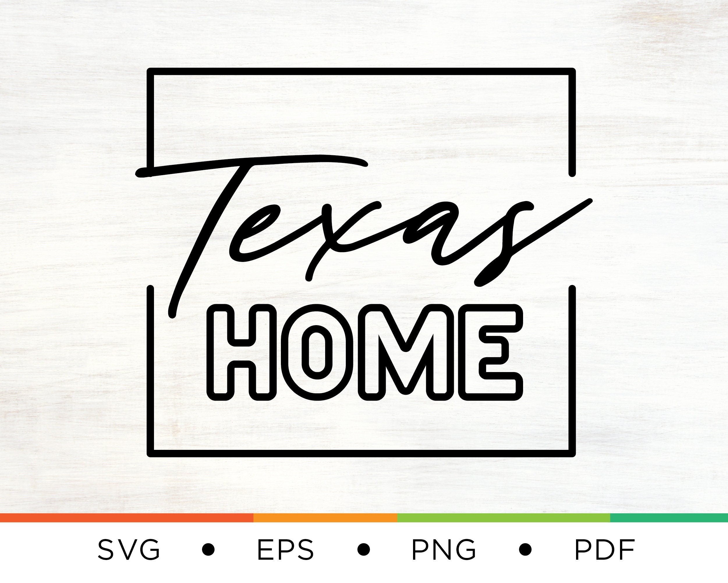 Texas Home Script Svg Texas Home Svg Texasa SVG State | Etsy