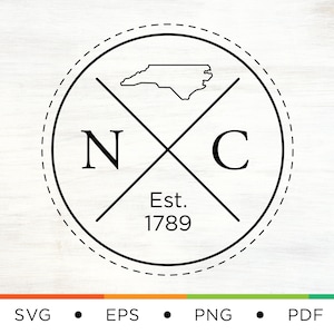 North Carolina Home SVG - North Carolina Logo Svg - North Carolina Svg - NC Svg - State Svg - Home Svg - Logo Svg - Home State Svg - Digital