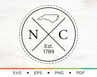 North Carolina Home SVG - North Carolina Logo Svg - North Carolina Svg - NC Svg - State Svg - Home Svg - Logo Svg - Home State Svg - Digital