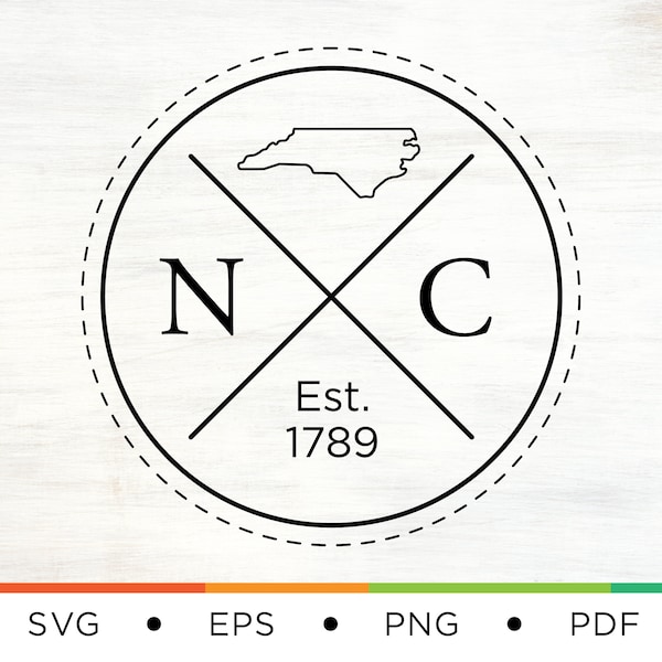 North Carolina Home SVG - North Carolina Logo Svg - North Carolina Svg - NC Svg - State Svg - Home Svg - Logo Svg - Home State Svg - Digital
