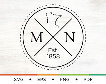 Minnesota Home SVG - Minnesota Logo Svg - Minnesota SVG - State Svg - Home Svg - Logo Svg - Midwest Svg - Home State Svg - Digital - DIY