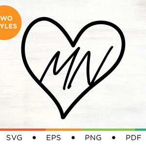 Minnesota Heart SVG - Minnesota State SVG - Minnesota Svg - State Svg - Heart Svg - Outline Svg - Midwest Svg - Home Svg - Digital - MN svg