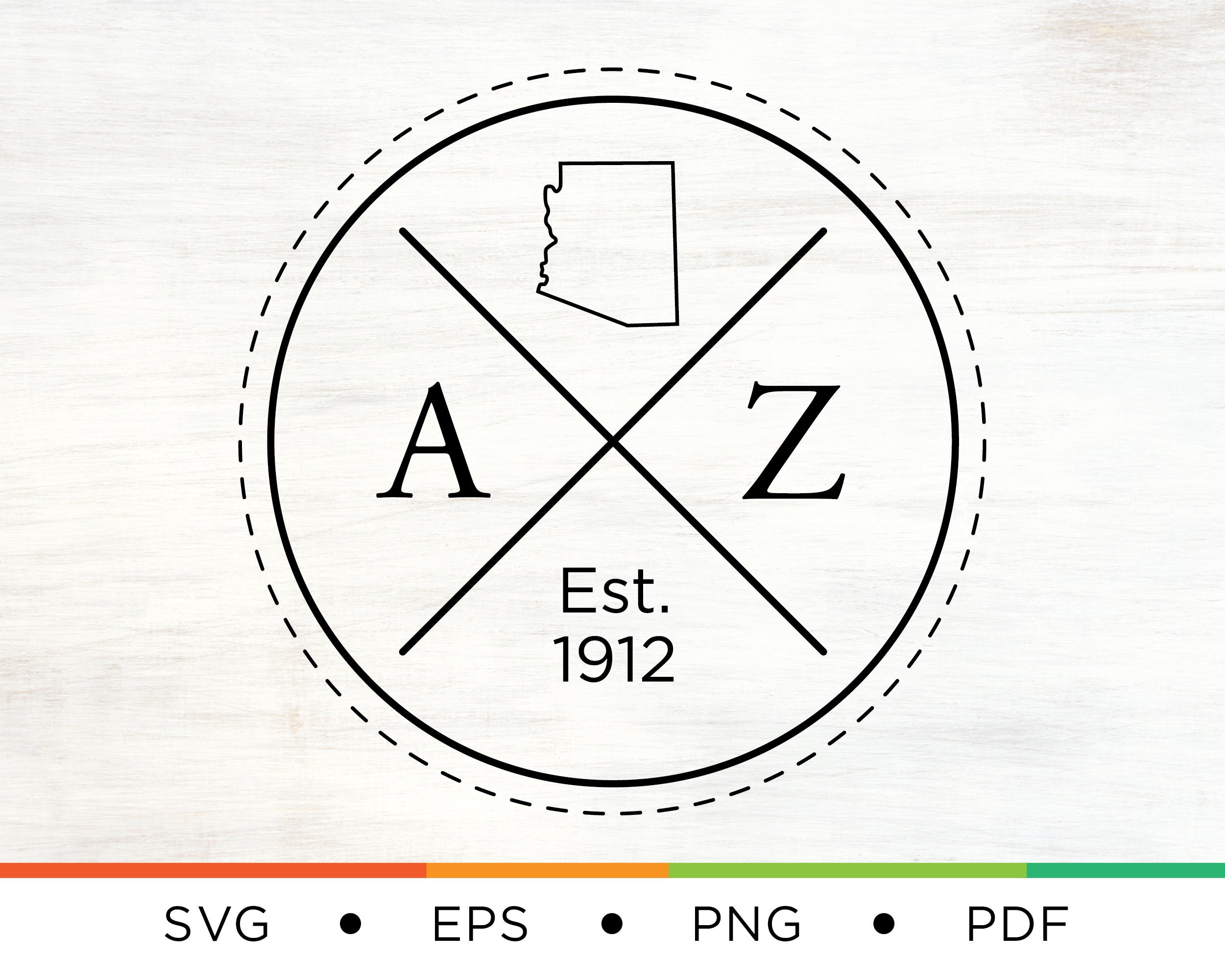 Arizona Home SVG - Arizona Logo Svg - Arizona Svg - State Svg - Home Svg - Logo Svg - AZ Svg - Home State Svg - Cross svg - Digital Download