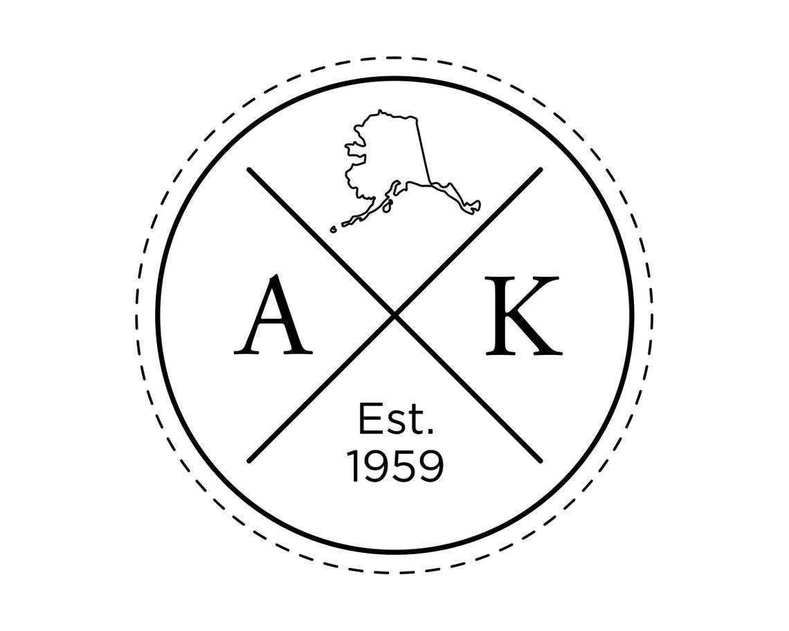 Alaska Home SVG Alaska Logo Svg Alaska Svg AK Svg Etsy
