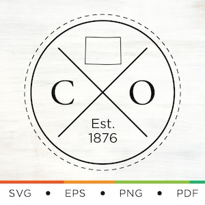 Colorado Home SVG - Colorado Logo Svg - Colorado Svg - State Svg - Home Svg - Logo Svg - CO Svg - Home State Svg - Cross svg - Digital File